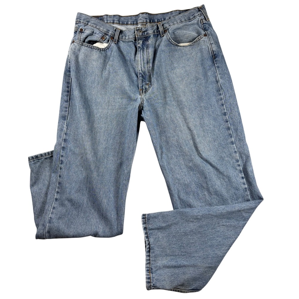 Levis 550 Relaxed Fit Tapered Leg Jeans Blue Denim Mens 40x30